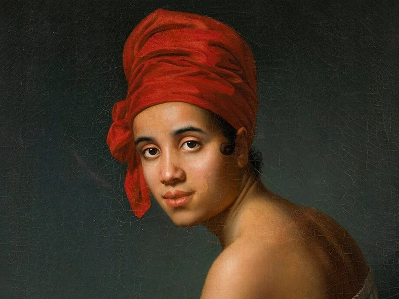 1801-Jacques Amans - Creola con copricapo rosso